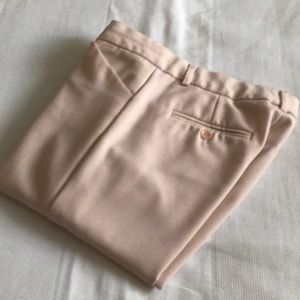 Flared trouser. pink. Lined. Crotch to hem is 34”